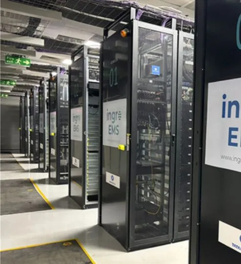 Battery racks at Tata Power-DDL's Rohini substation, run by Ingro EMS